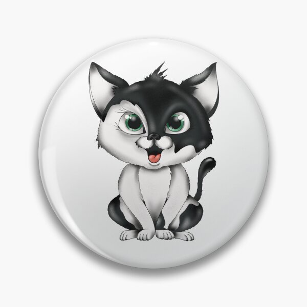 Item preview, Black and White Spotted Cat designed and sold by Balazs Borzon.