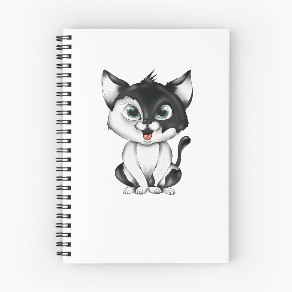 Item preview, Black and White Spotted Cat designed and sold by Balazs Borzon.