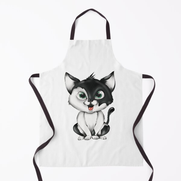 Item preview, Black and White Spotted Cat designed and sold by Balazs Borzon.
