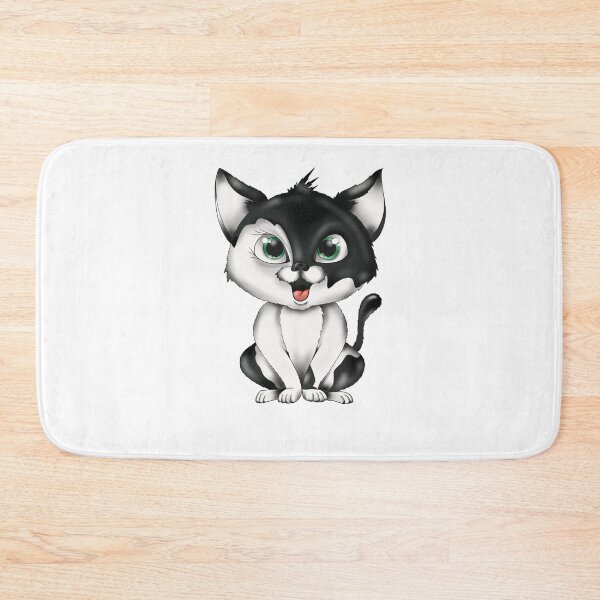 Item preview, Black and White Spotted Cat designed and sold by Balazs Borzon.