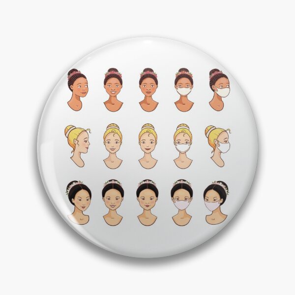 Item preview, Multinational avatars of girls in masks designed and sold by Elsbet.