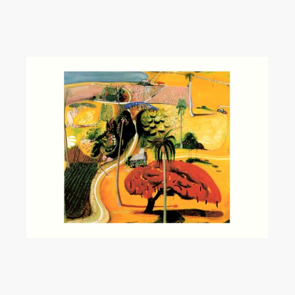 Brett Whiteley- 'Far North Queensland' Original oil painting by the great Australian artist. Art Print