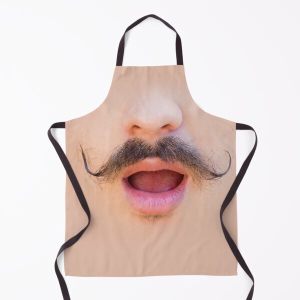 Item preview, Funny mustache mask realistic face designed and sold by munizz.
