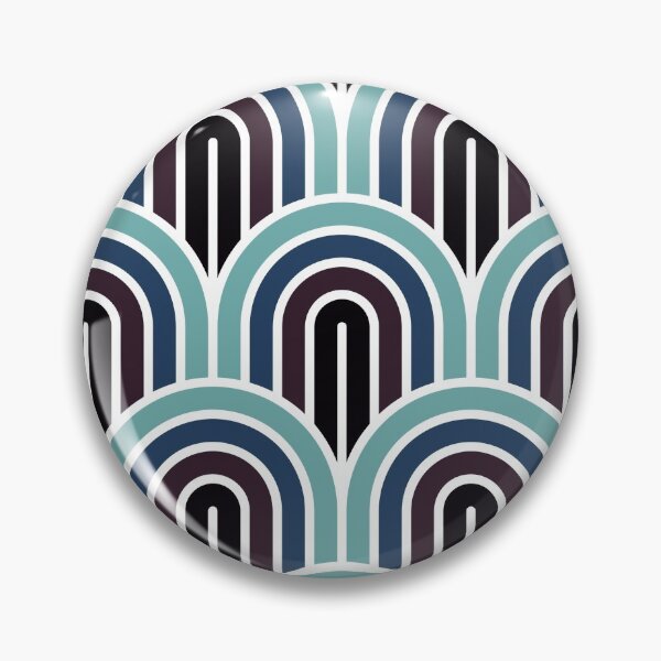 Item preview, Geometric Pattern: Art Deco Arch: Midnight designed and sold by Red Wolf.