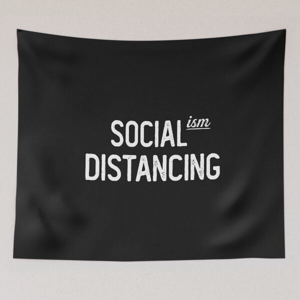 Item preview, Socialism Distancing Funny Anti Socialism Quote Social Ism Distancing Pun Joke Slogan designed and sold by alenaz.