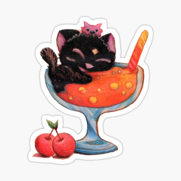 Black Cat Sticker