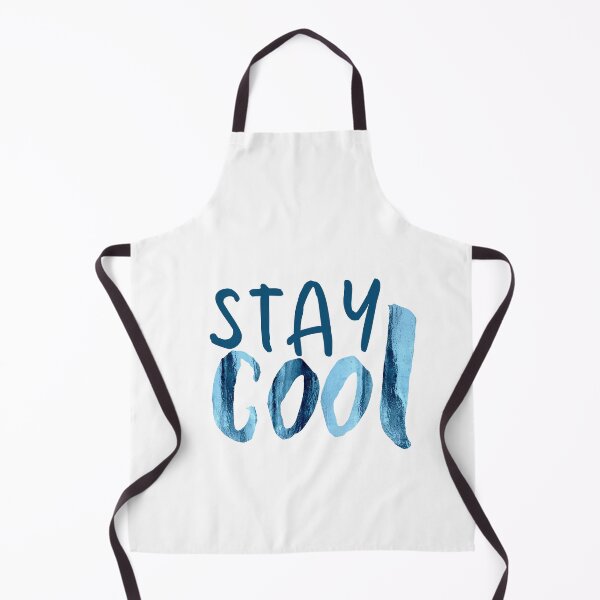 Item preview, Stay cool blue ice fancy brushed typography quote designed and sold by ankka.