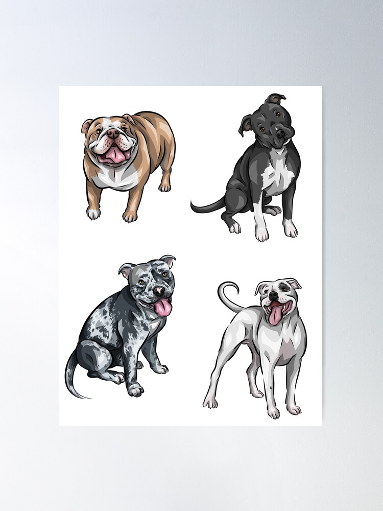 Bully Breed Pop Pet, Pitbull Art, Bully Breed Art, Pibble, Pitbull