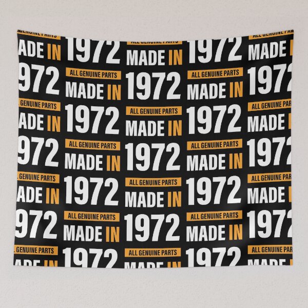 Item preview, 48th Birthday Made in 1972 All Genuine Parts - Gift designed and sold by DiogoCalheiros.