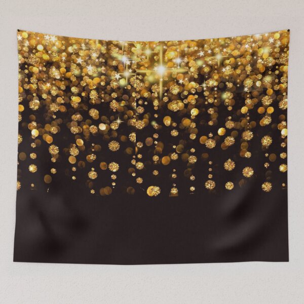 Aperçu de l'œuvre Paillettes dorées et diamant créée et vendue par TopDesignArt.
