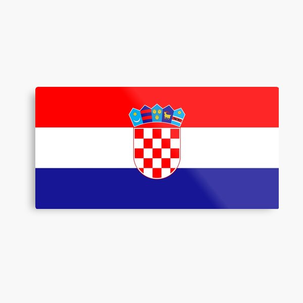 Flag of Croatia Metal Print