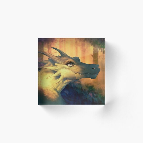 Forest dragon Acrylic Block