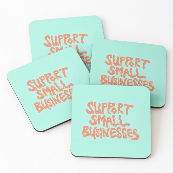Item preview, support small businesses (orange and teal) designed and sold by hilariffic.