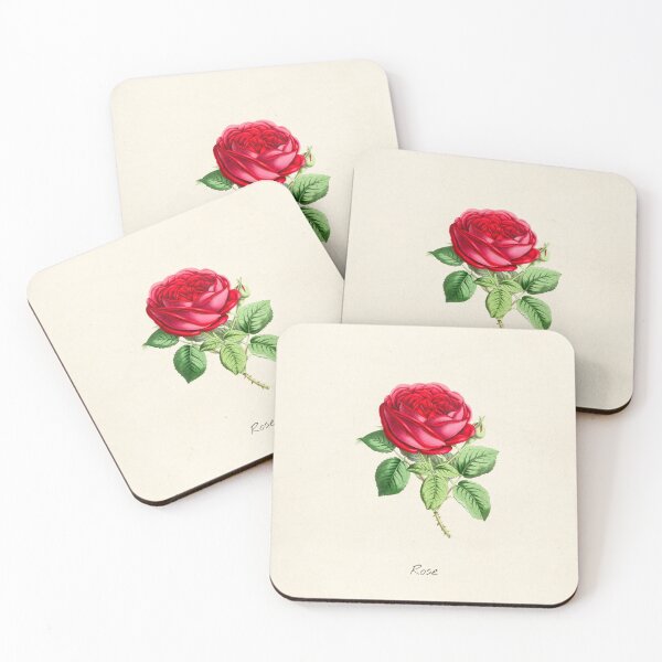 Item preview, vintage artwork of a red rose designed and sold by sammy's shoppe.