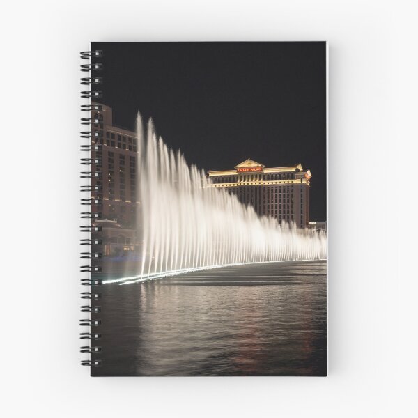 Item preview, Splendiferous Las Vegas Fountains - Caesars Palace Behind a Curtain of Water at Midnight designed and sold by Georgia Mizuleva.