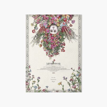Midsommar Japanese Film Poster Art Board Print