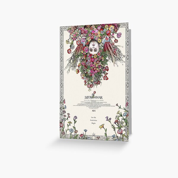 Midsommar Japanese Film Poster Greeting Card