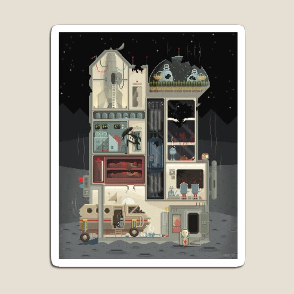 Moon Base (Halloween Edition) Magnet