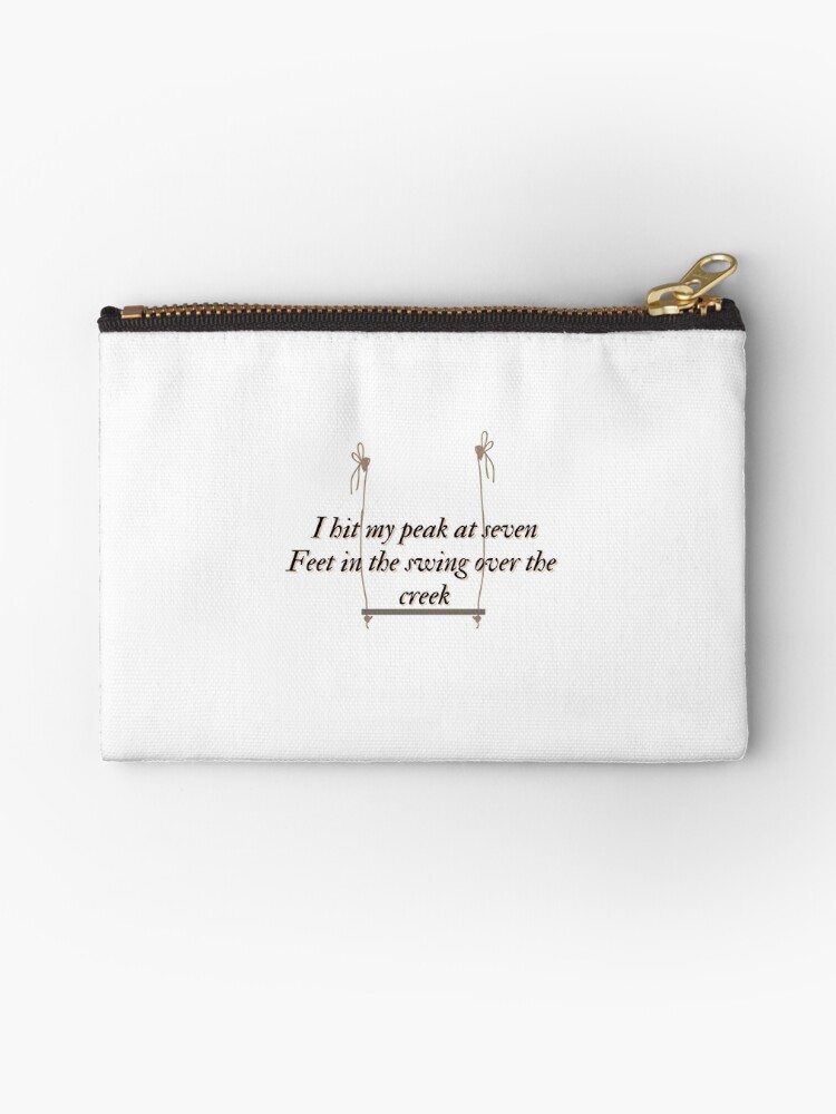 taylor swift seven lyrics | Zipper Pouch