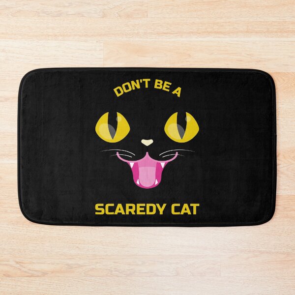 Item preview, Don't Be A Scaredy Cat - Cute Cat Face - Meow designed and sold by Borislav Shekerdzhiyski.