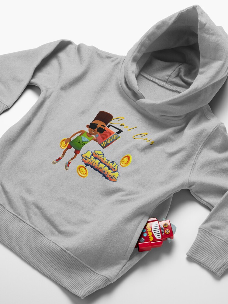 Alternate view of Subway Surfers Cool Coin Toddler Pullover Hoodie