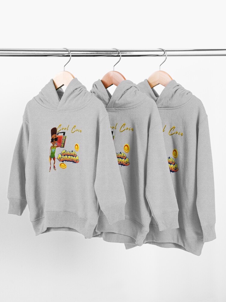 Alternate view of Subway Surfers Cool Coin Toddler Pullover Hoodie