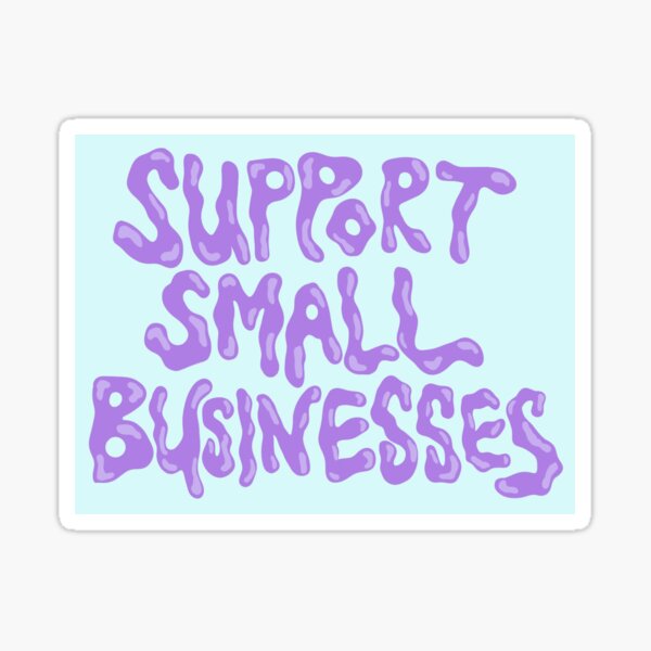 Item preview, support small businesses (purple and blue) designed and sold by hilariffic.
