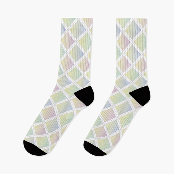 Item preview, pastel geometric ombre grid designed and sold by rysunki-malunki.
