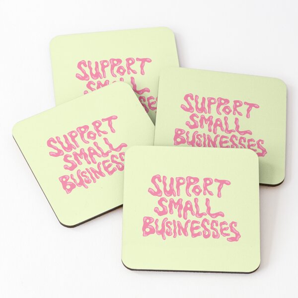 Item preview, support small businesses (pink and yellow) designed and sold by hilariffic.