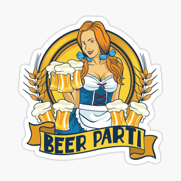 Beer Party Sticker