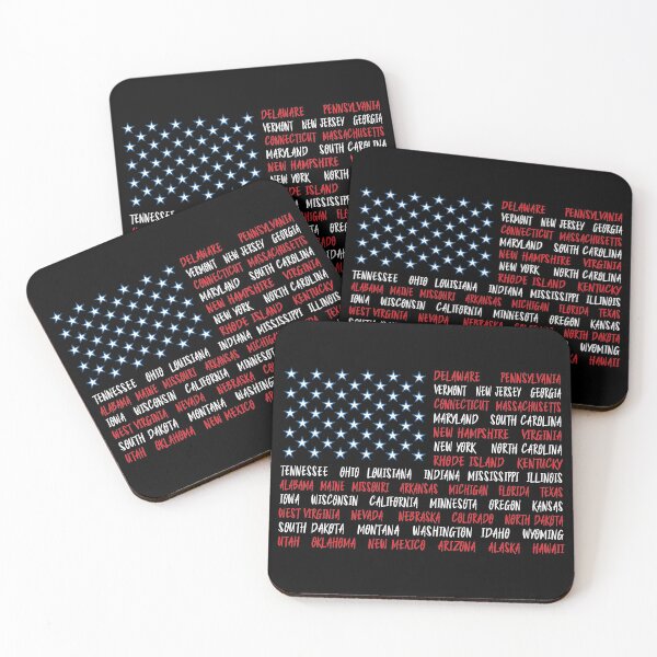 Item preview, USA Flag with all states designed and sold by Meaningfully.