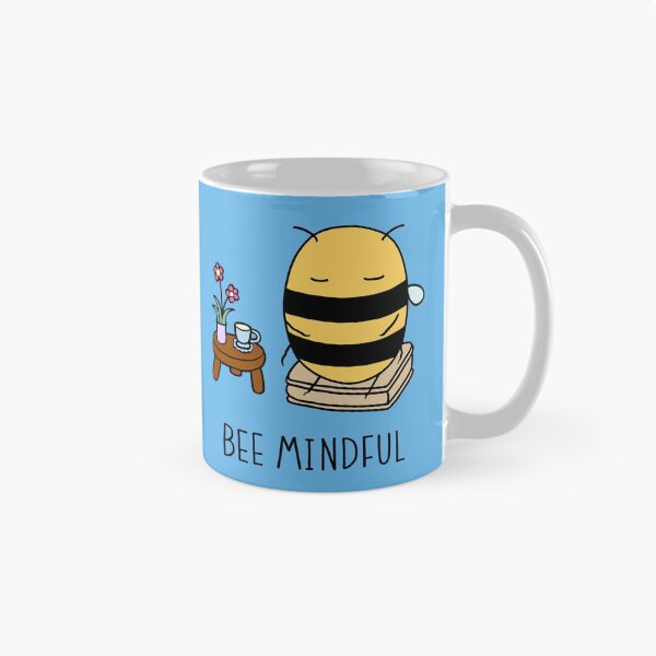 Item preview, Bee Mindful - Sky Blue designed and sold by ImperfectLife.