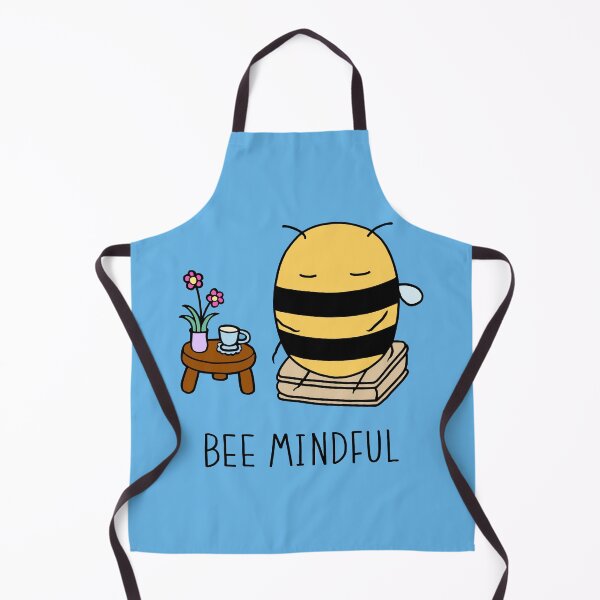 Item preview, Bee Mindful - Sky Blue designed and sold by ImperfectLife.