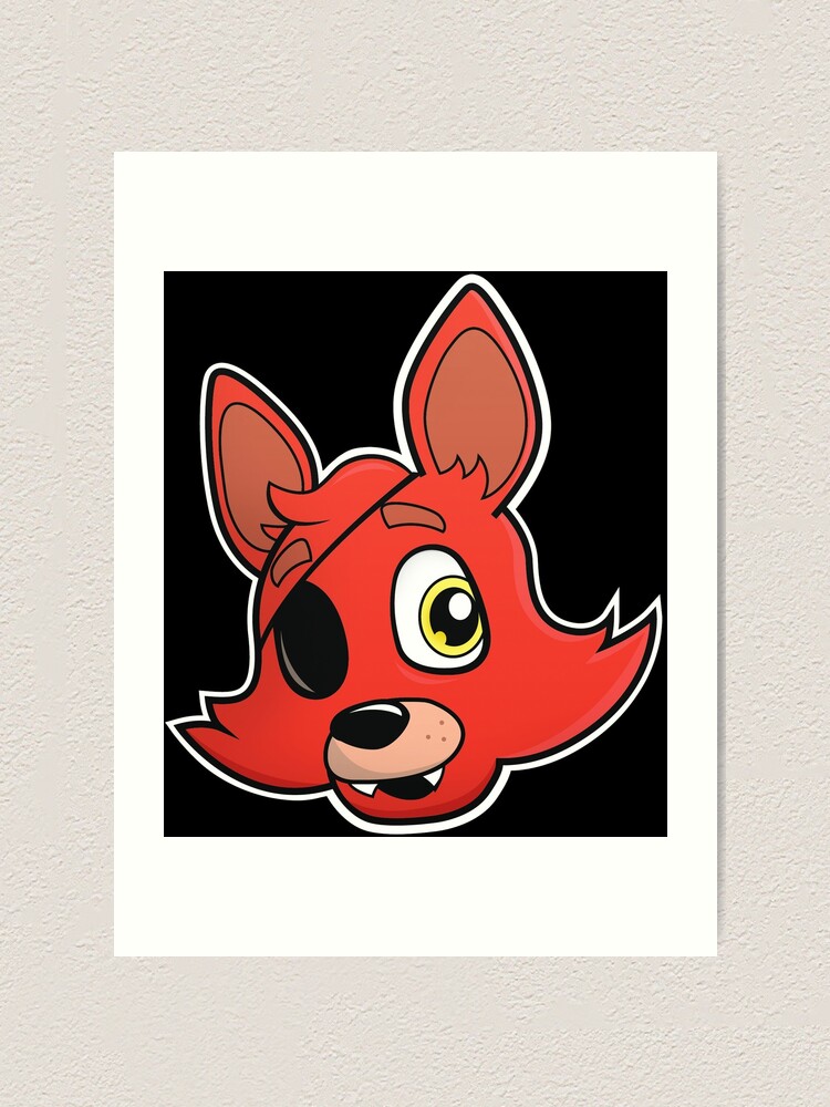 Lámina artística «FNAF Foxy - Personaje del juego de dibujos animados» de  Theresthisthing | Redbubble