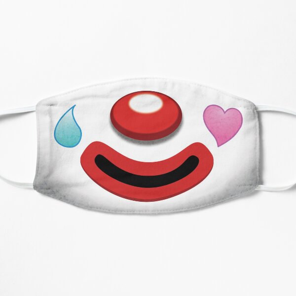 Sad Clown Face Pietro Flat Mask