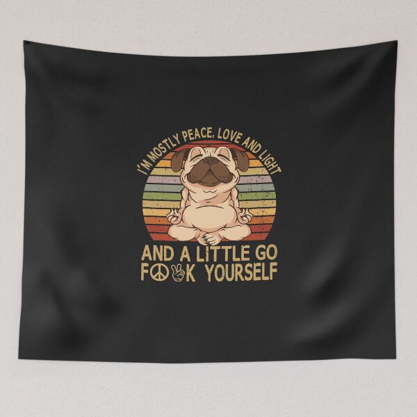 Item preview, I'm Mostly Peace, Love And Light And A Little Go Fuck Yourself designed and sold by mydesigns15.