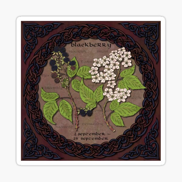 Tree Calendar Blackberry Sticker