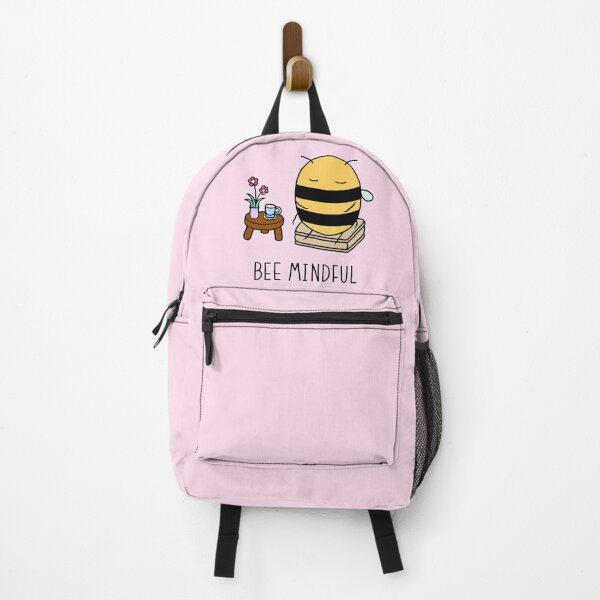 Item preview, Bee Mindful - Pink designed and sold by ImperfectLife.