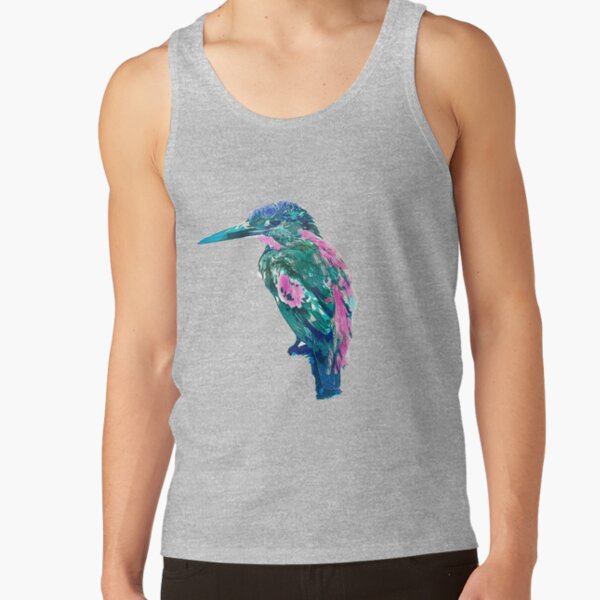 Kingfisher Watercolor Painting Tank Top