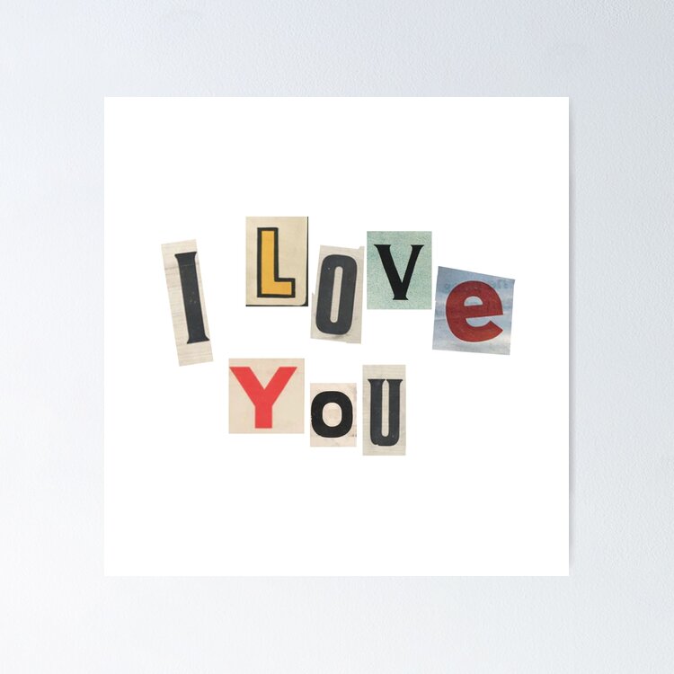 I Love You NewsPaper  Sticker