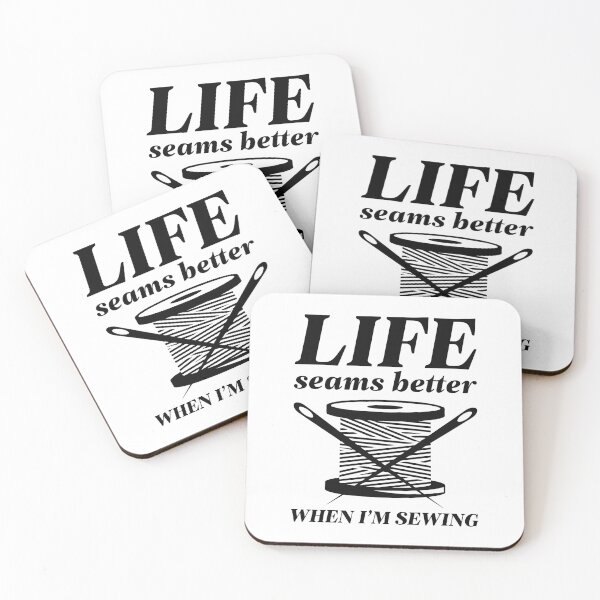 Item preview, Life Seams Better designed and sold by LuckyFoxDesigns.