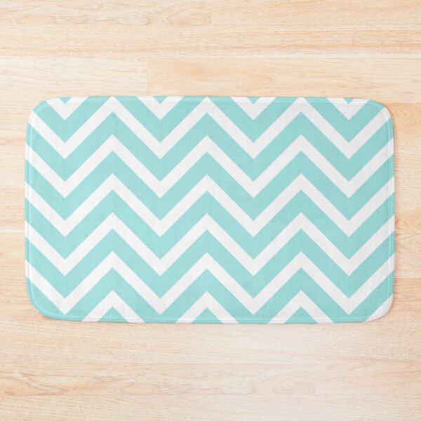 Item preview, Aqua Blue Zigzag Pattern designed and sold by slimbirdy.
