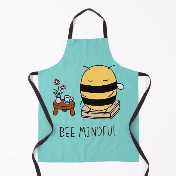 Item preview, Bee Mindful - Turquoise designed and sold by ImperfectLife.