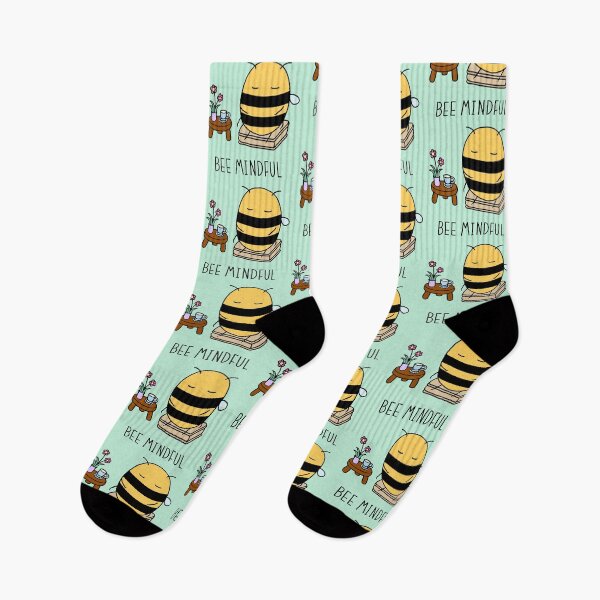 Item preview, Bee Mindful - Mint designed and sold by ImperfectLife.