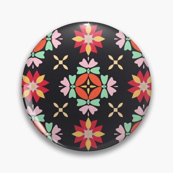 Item preview, modern repeated pattern with colorful and illustrative flowers designed and sold by vector-pro.