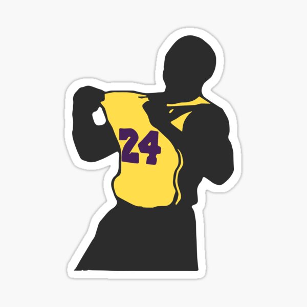 kobe pulling shirt