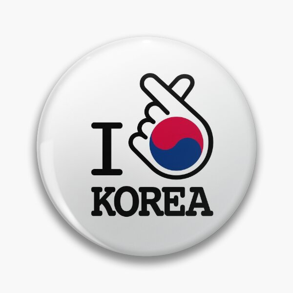 Item preview, Korean finger heart with flag, kpop love sign gift designed and sold by koreandesign.