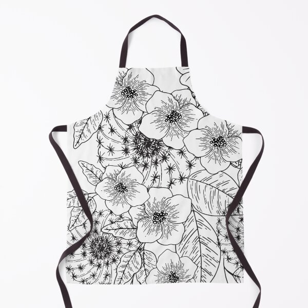 Item preview, *Flowers black and white pattern* designed and sold by Berezabella.