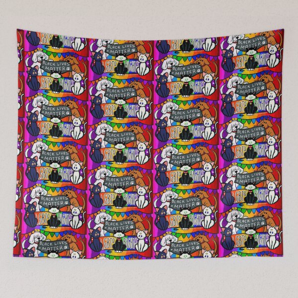 Item preview, Animals for BLM and LGBTQIA Rights designed and sold by gogenevieve.
