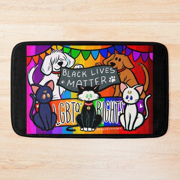 Item preview, Animals for BLM and LGBTQIA Rights designed and sold by gogenevieve.